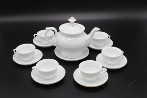 Ấm chén Bát Tràng in logo làm quà tặng M02